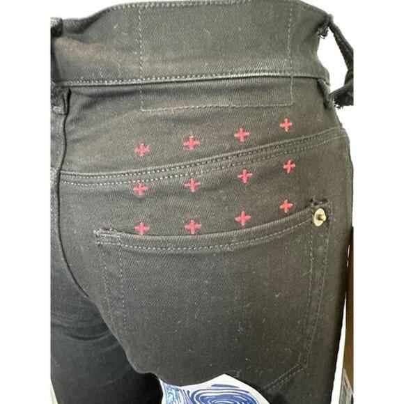 Ksubi Stacked Skinny Jeans Silent March Y2K Grunge Sealed Black NWT 26 $500 MSRP - Picture 5 of 9